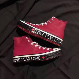 匡威Converse 1970s love三星标情人节限定皮质低帮鞋563473C/74c