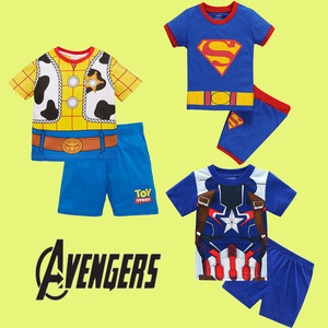 绿巨人复仇者超人男孩衣服漫威万圣节儿童队长联盟服装美国co英雄