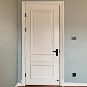 圣德科品牌白色美式卧室门拼装木门室内套装门实木烤漆门上门安装