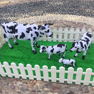 仿真奶牛模型动物摆件儿童玩偶玩具超市牧场场景装饰美陈道具奶牛