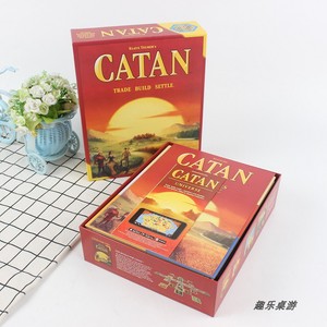 全新英文版 CATAN红色基础 卡坦岛拓展 桌游 棋牌 卡牌外贸爆款