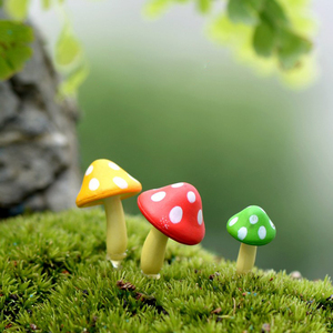 微景观蘑菇摆件苔藓DIY多肉花盆装饰造景摆件手工制作素材