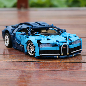 兼容乐高布加迪威龙积木遥控电动汽车模型成年高难度拼装玩具送礼