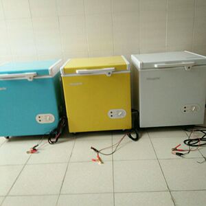 车家两用车载冰箱12v24v电瓶直流冰柜房车压缩机制冷太阳能小冰柜