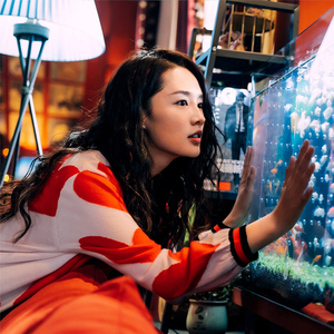 sandro moscoloni温暖的抱抱李沁同款心形针织开