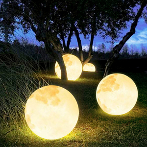 太阳能草坪灯户外庭院防水氛围装饰月球灯别墅花园草地布置小夜灯