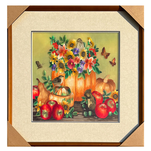 媛艺手工刺绣苏绣成品挂画精品4丝花鸟荷花客厅卧室中式现代装饰