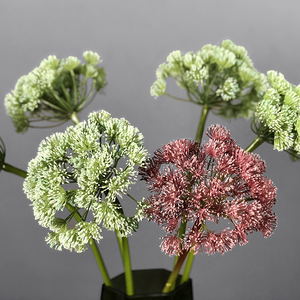 仿真单支葱球花材 花艺设计师插花材料酒店样板房装饰 红绿2款