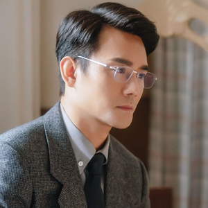 大江大河2王凯同款金丝眼镜框架近视超轻无螺丝男lessrim kaito