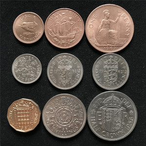 英国硬币大全图片