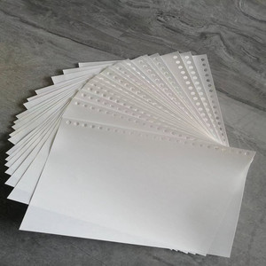 白色双光120克a5离型纸打长边24孔每包100张  其它尺寸孔位可定制