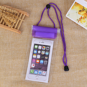 三条魔术贴手机防水袋户外拍照双面透明魔术贴防水袋定制