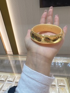 黄金手镯宽版光面