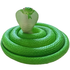 纯色软胶蛇仿真蛇儿童玩具蛇眼镜蛇可爱认知吓人恶搞假蛇动物模型