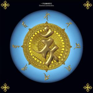 佛教咒轮系列结x一字金轮佛顶王咒轮照片咒轮双面过塑照片