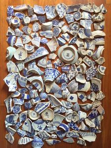 青花瓷片明清民国时期青花瓷瓷片老瓷片古瓷片 1元1片