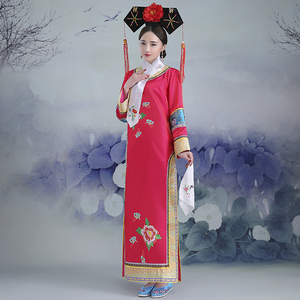 001人付款天猫清朝皇后演出服女古代服装宫女cos服饰格格装影视剧群演