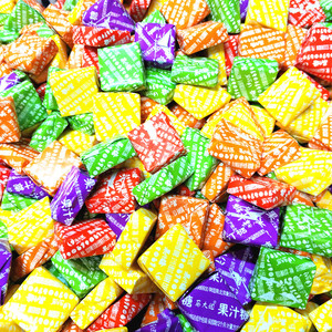 马大姐方块水果软糖果汁糖500g瑞士糖奶糖休闲零食品热销多省包邮