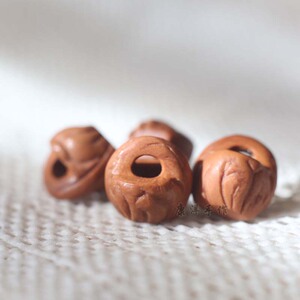 桃核雕刻精品篮野生龙纹桃胡水桶纯手工康洋手作简约宝宝 桃篮