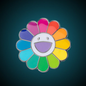 潮牌正确胸针展会限定徽章太阳花七彩大网红挂饰nigo藤原浩同款