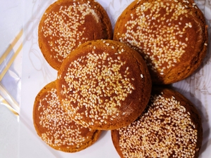 双合成太谷饼 山西太原特产小吃芝麻饼 一袋5个装 满4袋包邮