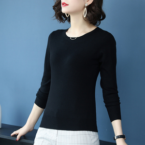 打底衫女韩版秋低领