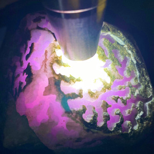 瑜瑾缅甸天然翡翠原石玉石毛料 老会卡 冰种茄紫紫罗兰 冰透 t38