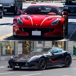 法拉利 f12tdf机盖引擎盖车贴拉花ferrari车身侧裙贴纸改装个性贴