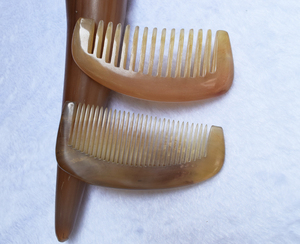 包邮天然绵羊角梳白角梳子护发防脱防静电便携卷发直发梳按摩梳