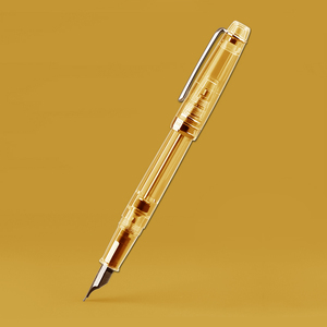 penbbs268负压上墨墨水钢笔透明示范大明尖注塑工艺钢笔上海晶典