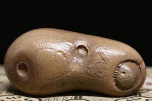 纯天然埃及戈壁沙漠蛋白玛瑙原石精品造型象形赏玩奇石手把件摆件