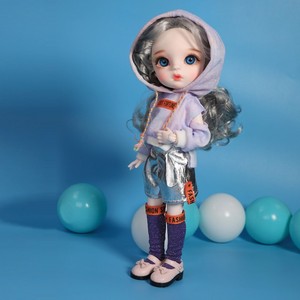 德必胜娃娃小天使bjd6分关节换装仿真洋娃娃女孩30cm厘米银西女娃