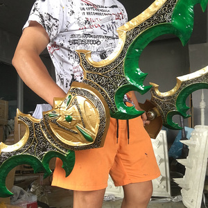 wow魔兽世界埃辛诺斯战刃蛋刀1:1伊利丹武器模型金属道具未开刃