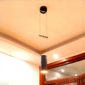 伸缩灯升降灯升降吊灯拉伸灯书房餐厅单头网红led单个长线单头灯