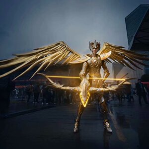 王者荣耀 后羿圣斗士射手座艾奥洛斯皮肤cos武器铠甲装备定制新款