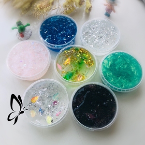 喔家の 升级版玻璃心 弹力球高透不粘手力推 史莱姆解压泥