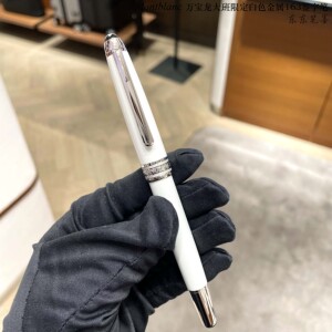 顺丰现货 德国montblanc 万宝龙白色大班贵金属163签字笔