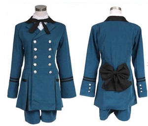 cosplay服装定做 黑执事-夏尔蓝色礼服套装