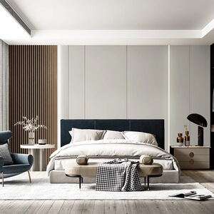 硬包背景墙沙发现代简约轻奢卧室床头房间不锈钢客厅布艺背景定制