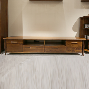 北欧e家厅t-9892b电视柜乌金木客厅家用收纳抽屉柜子靠墙全实木