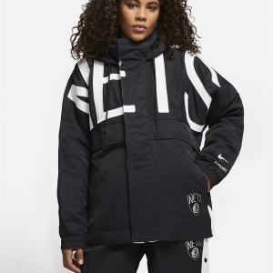 代购正品nike x ambush 耐克联名款布鲁克林篮网队时尚女夹克外套