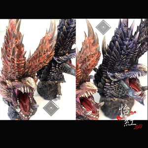 【怡红】顽 怪物猎人煌黑龙怒吼艾尔巴特利恩 gk限量雕像手办模型
