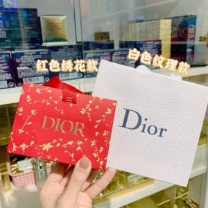 正品 dior迪奥 口红袋子 红色袋子 纸袋礼袋  新年正红梅花款礼袋