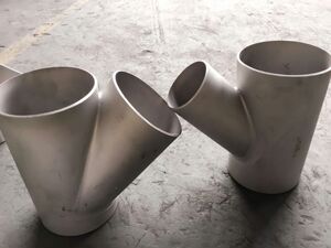 厂家直销非标定做不锈钢304斜y型三通抛焊接存水弯p型弯地漏管道