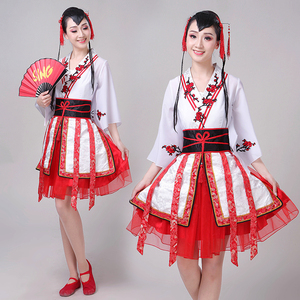 寄明月SING女团红昭愿中国风现代扇子舞蹈衣服汉服演出cos服装女
