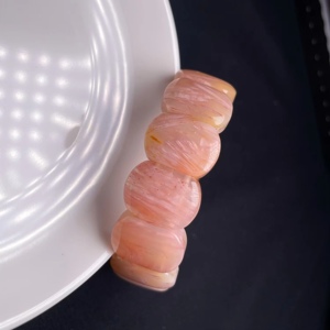 水晶良缘天然印尼珊瑚玉精品收藏级粉果冻发丝手牌