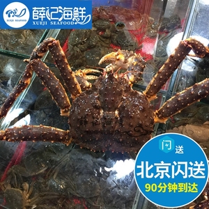 北京闪送 4-10斤规格 俄罗斯进口鲜活 帝王蟹 海鲜水产 大螃蟹