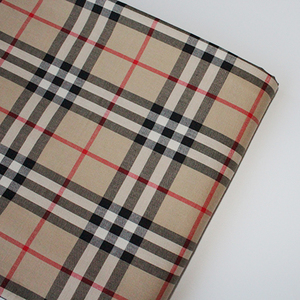 巴宝莉风格纯棉格纹衬衫面料男女秋季长袖衬衫布料