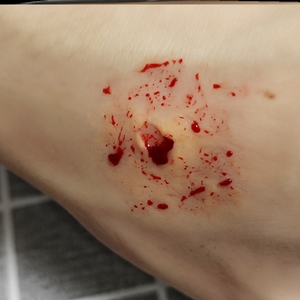 万圣节装饰饰品特效化妆假血逼真肤蜡影视恶搞假伤疤垫鼻子下巴co