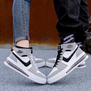 中帮运动鞋情侣太空一号高帮女板鞋aj男鞋小白鞋男板鞋潮流